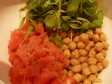 ceci con pompelmo e rucola