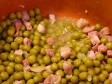 piselli con la pancetta