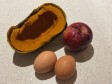 uovo al tegamino con zucca e mela uovo al tegamino con zucca e mela