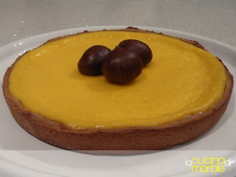 dolce alle castagne con crema di ricotta dolce alle castagne con crema di ricotta