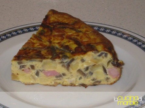 frittata patate cipolla pancetta