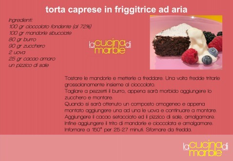 torta caprese in friggitrice ad aria torta caprese in friggitrice ad aria